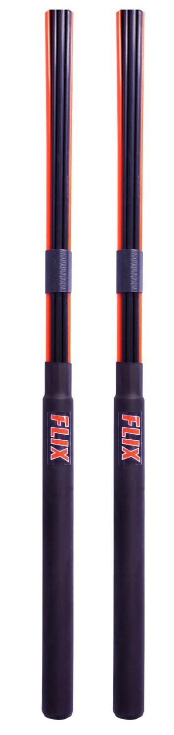 FLIX Rock Sticks - Professionelle trommestikker i sort/orange